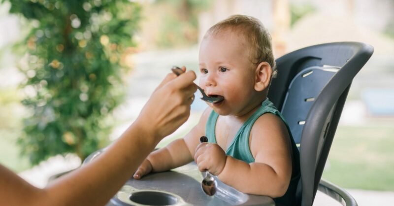 alimentação de um bebé de 6 meses