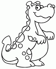 Desenho pintar - dinossauro 2