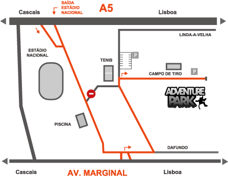 mapa adventure park
