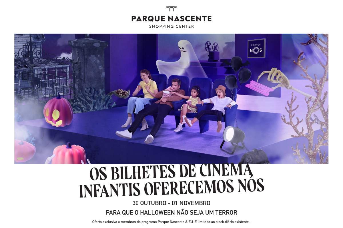 App Parque Nascente & Eu oferece 1000 bilhetes de cinema infantis para um spooky Halloween