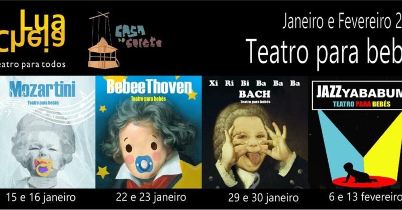 Teatro para bebés durante o mês de Janeiro e Fevereiro