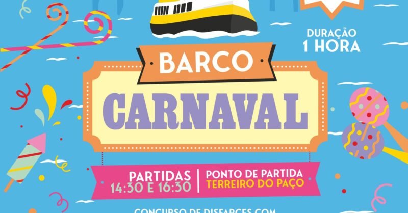 Festa para os mais novos no Barco de Carnaval